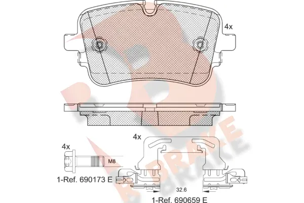 Brake Pad Set, disc brake (RB2248-203)