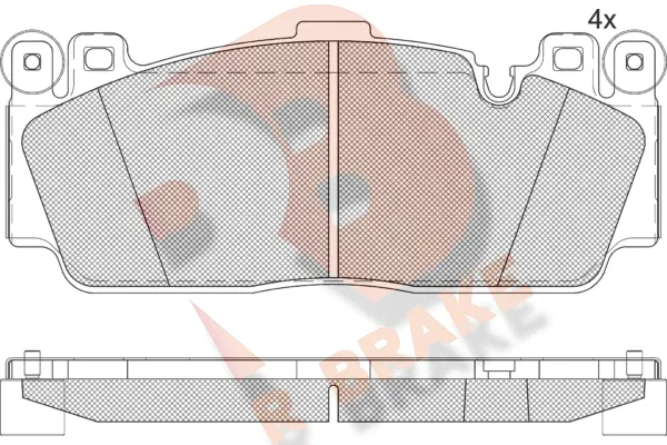 Brake Pad Set, disc brake (RB2358)