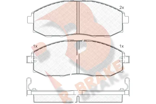 Brake Pad Set, disc brake (RB1266)