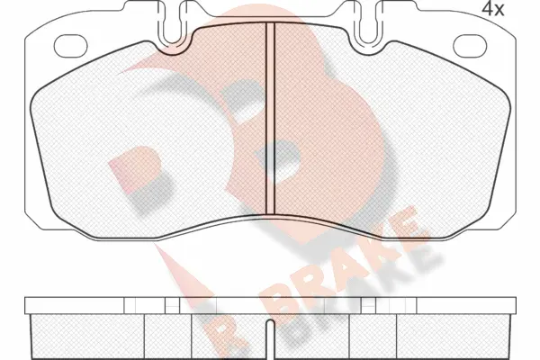 Brake Pad Set, disc brake (RB1161)
