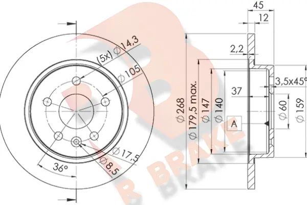 Brake Disc (78RBD21560)