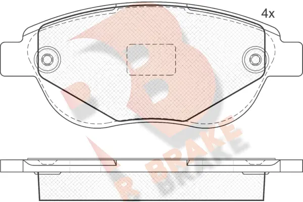 Brake Pad Set, disc brake (RB2011)