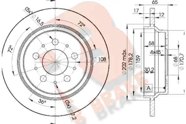 Brake Disc (78RBD11674)