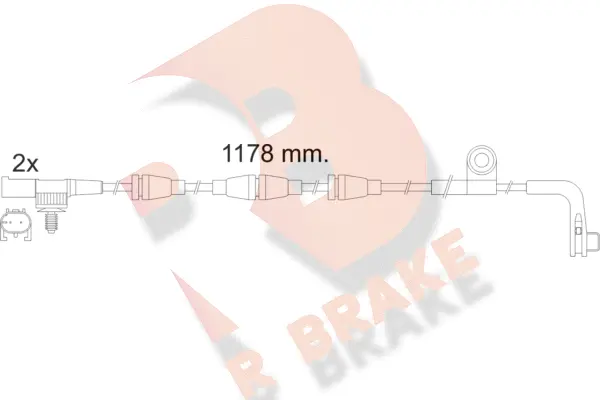 Warning Contact, brake pad wear (610481RB)