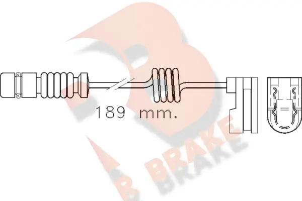 Warning Contact, brake pad wear (610377RB)
