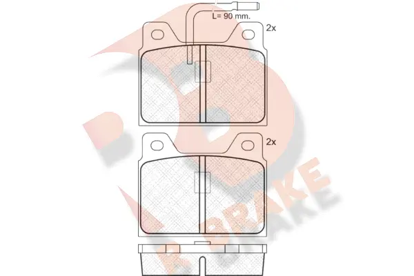 Brake Pad Set, disc brake (RB0127)