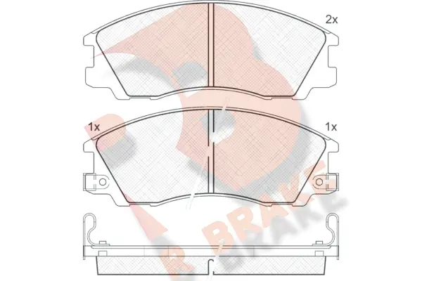 Brake Pad Set, disc brake (RB1539)