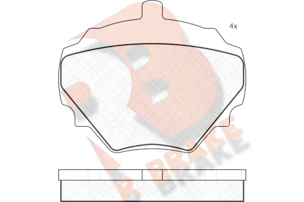 Brake Pad Set, disc brake (RB0231)