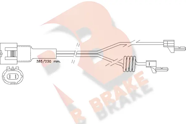 Warning Contact, brake pad wear (610233RB)