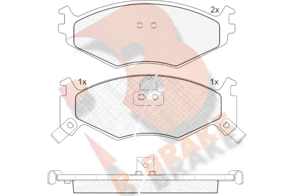 Brake Pad Set, disc brake (RB1056-205)