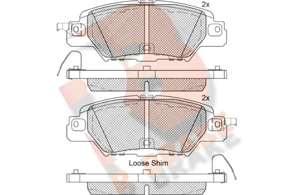Brake Pad Set, disc brake (RB2258)