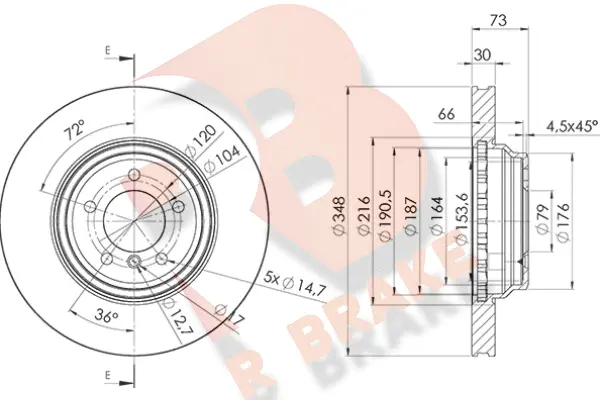 Brake Disc (78RBD21973)
