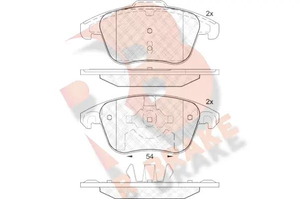 Brake Pad Set, disc brake (RB1866-200)