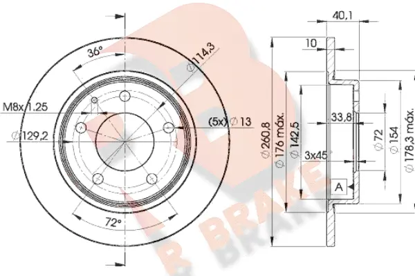 Brake Disc (78RBD23259)