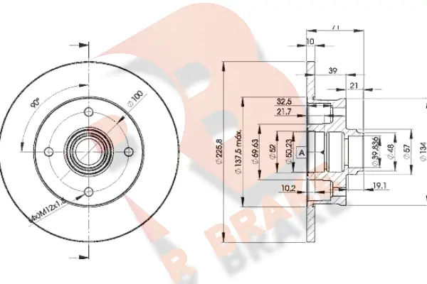 Brake Disc (78RBD13393)