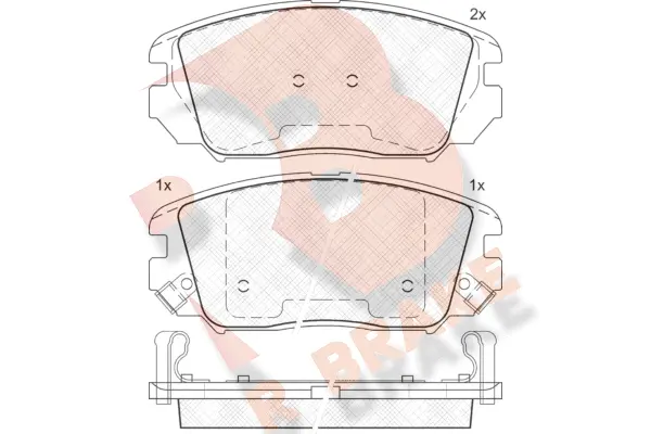 Brake Pad Set, disc brake (RB1745)