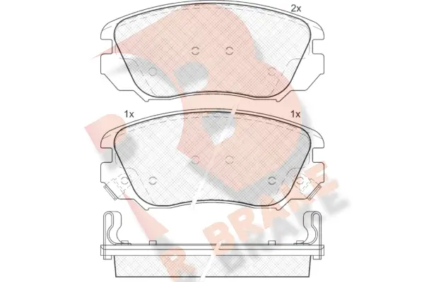 Brake Pad Set, disc brake (RB1914)
