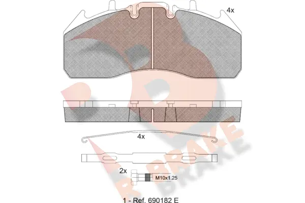 Brake Pad Set, disc brake (RB1831-066)