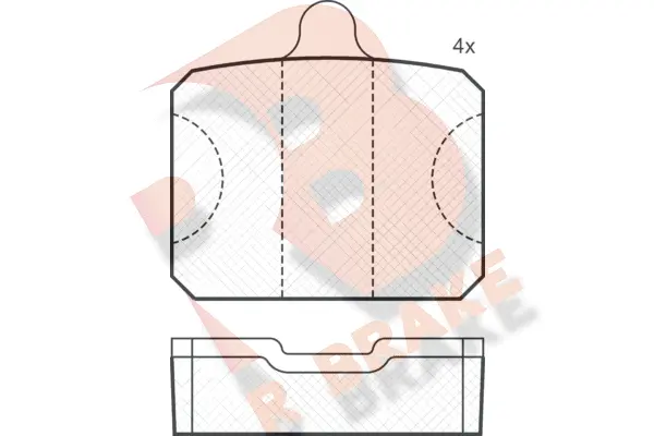 Brake Pad Set, disc brake (RB0737)