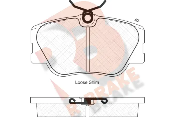 Brake Pad Set, disc brake (RB0510-400)