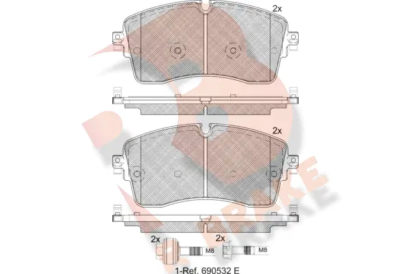 Brake Pad Set, disc brake (RB2335-200)