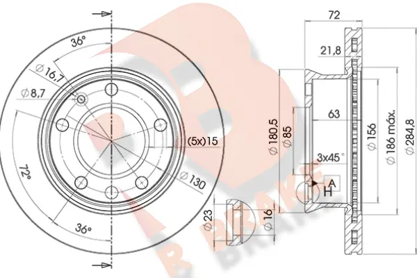 Brake Disc (78RBD10187)