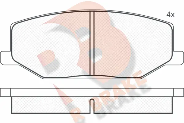 Brake Pad Set, disc brake (RB0468)