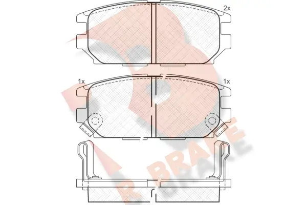 Brake Pad Set, disc brake (RB0983)
