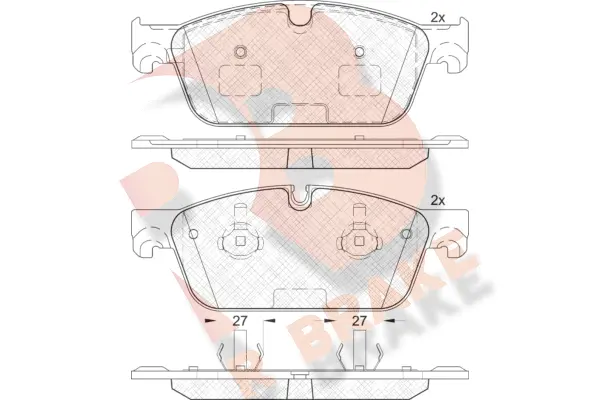 Brake Pad Set, disc brake (RB2104)