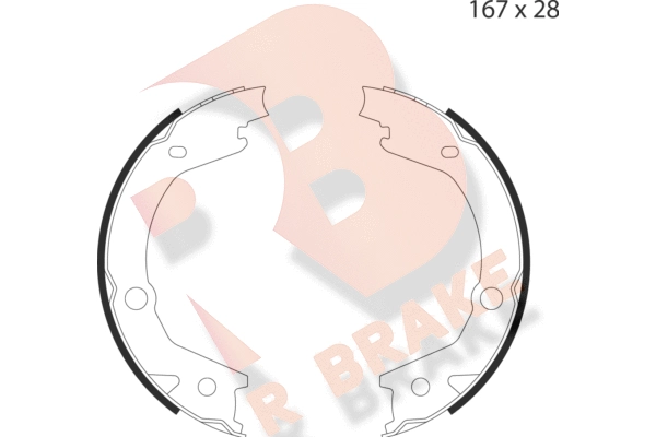 Brake Shoe Set, parking brake (79RBPB4045)