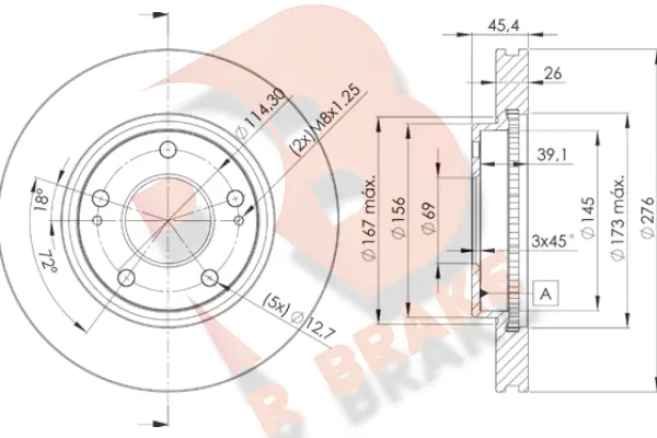 Brake Disc (78RBD25399)