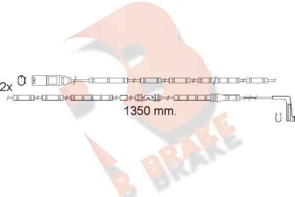Warning Contact, brake pad wear (610551RB)