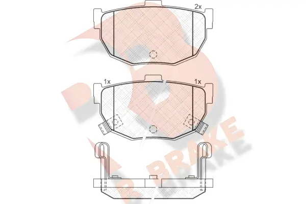 Brake Pad Set, disc brake (RB1144)