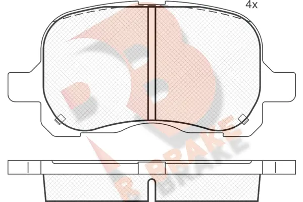 Brake Pad Set, disc brake (RB1408)