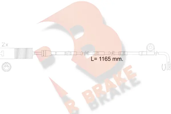 Warning Contact, brake pad wear (610604RB)
