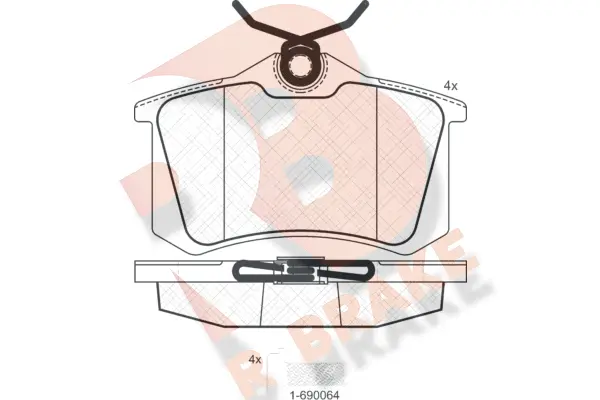 Brake Pad Set, disc brake (RB0697-703)