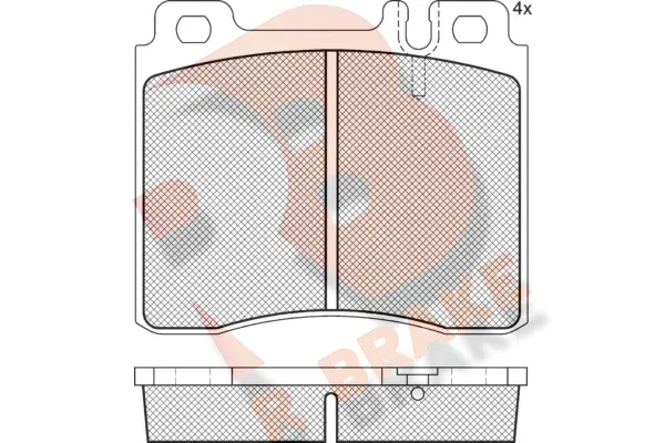 Brake Pad Set, disc brake (RB1158-396)