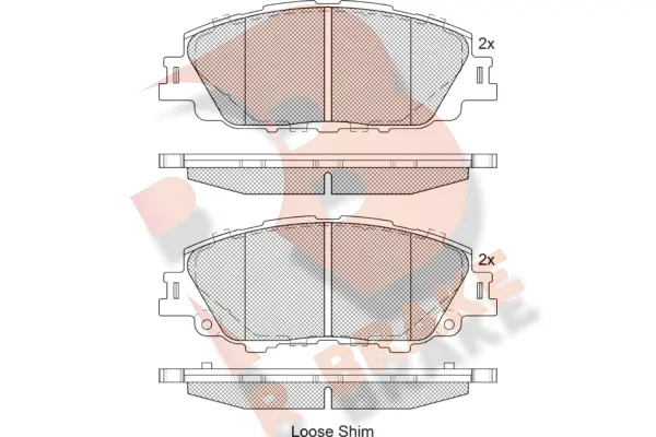 Brake Pad Set, disc brake (RB2387)