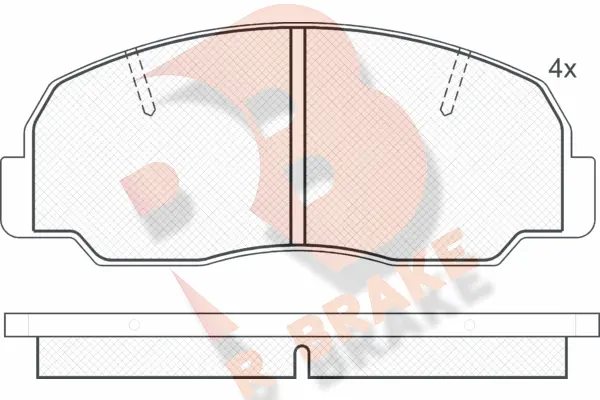 Brake Pad Set, disc brake (RB0604)