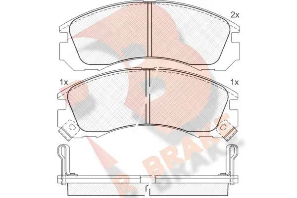 Brake Pad Set, disc brake (RB0979)