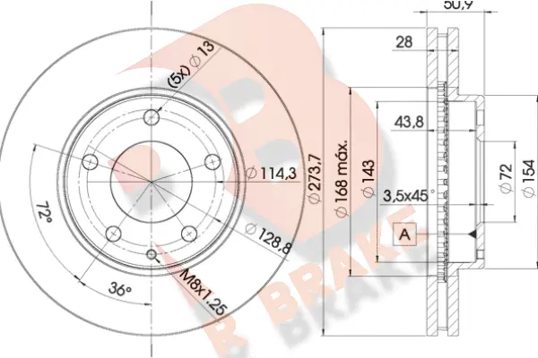 Brake Disc (78RBD22671)