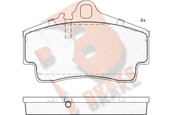 Brake Pad Set, disc brake (RB1619)