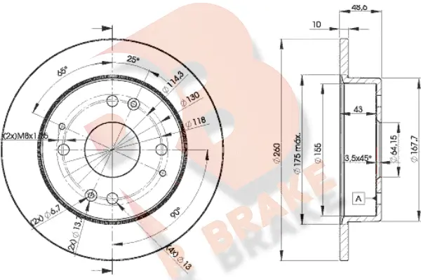 Brake Disc (78RBD20835)