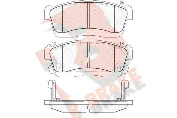 Brake Pad Set, disc brake (RB1872)