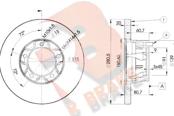 Brake Disc (78RBD13017)