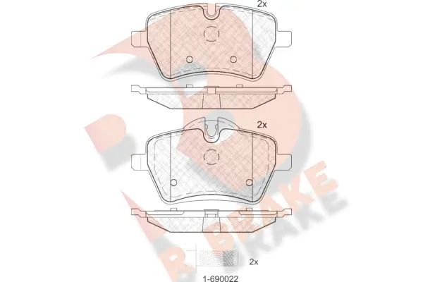 Brake Pad Set, disc brake (RB1756)