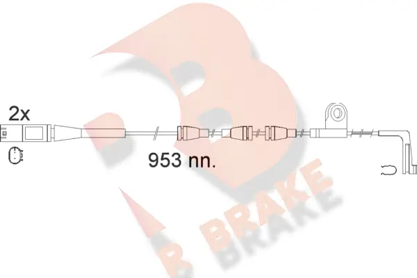 Warning Contact, brake pad wear (610552RB)