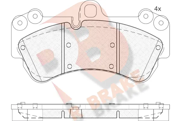 Brake Pad Set, disc brake (RB1620)