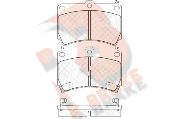 Brake Pad Set, disc brake (RB0970)