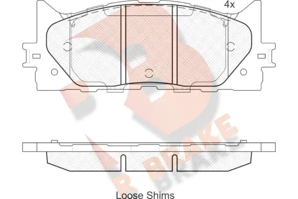 Brake Pad Set, disc brake (RB1764)